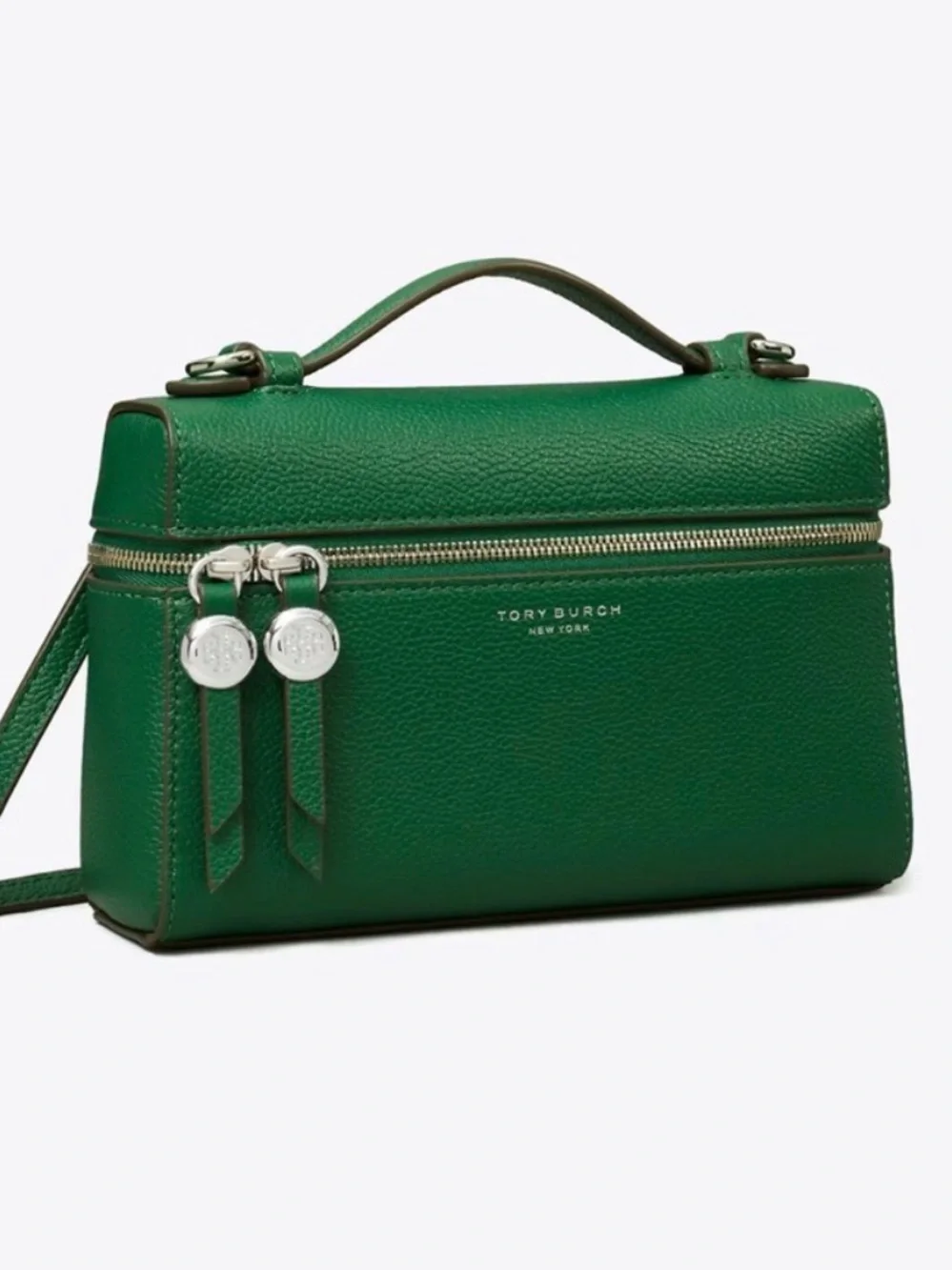 Tory Burch Romy Slim Top Handle Crossbody Bag Green $295 NWT